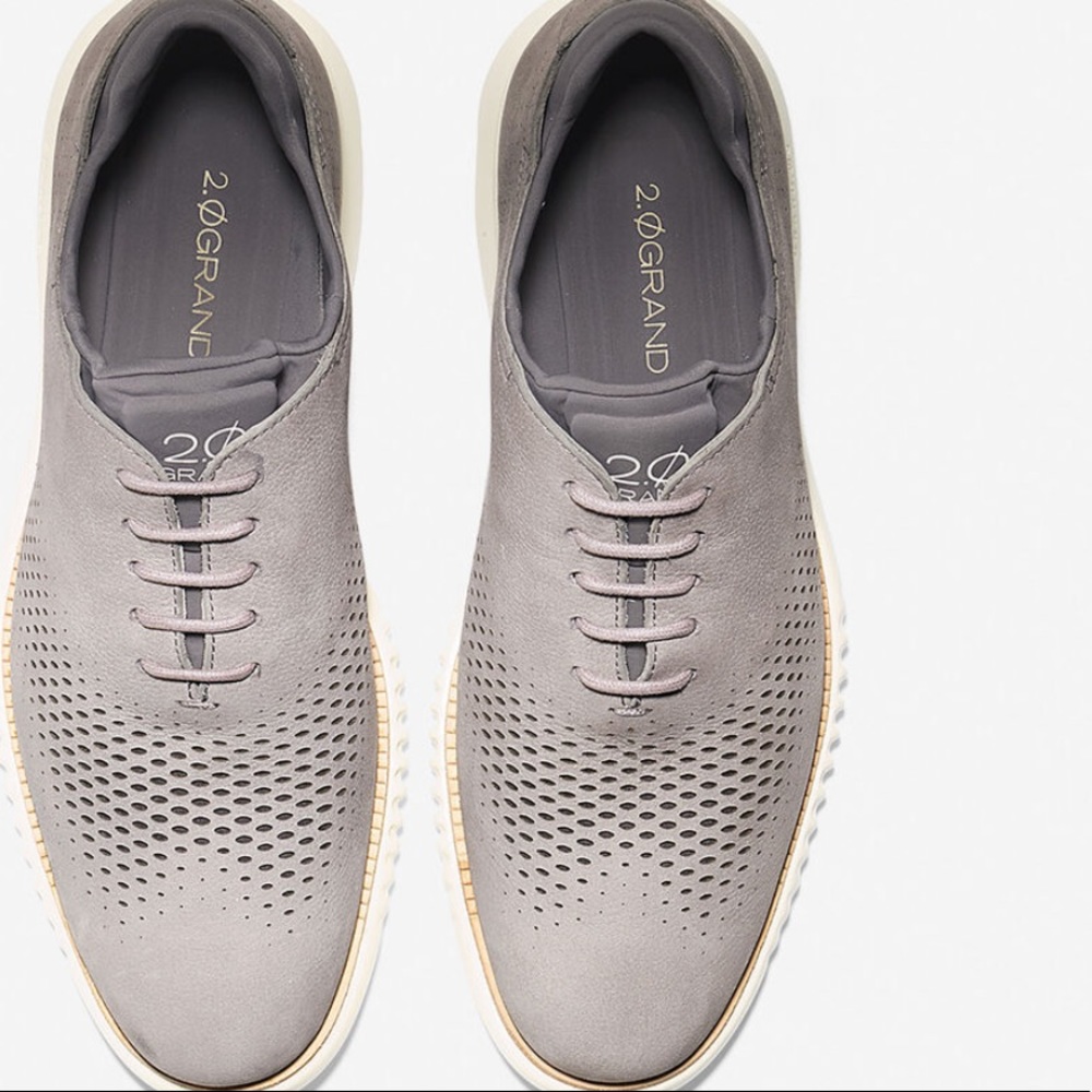 ZERØGRAND Lined Laser Wingtip Oxford